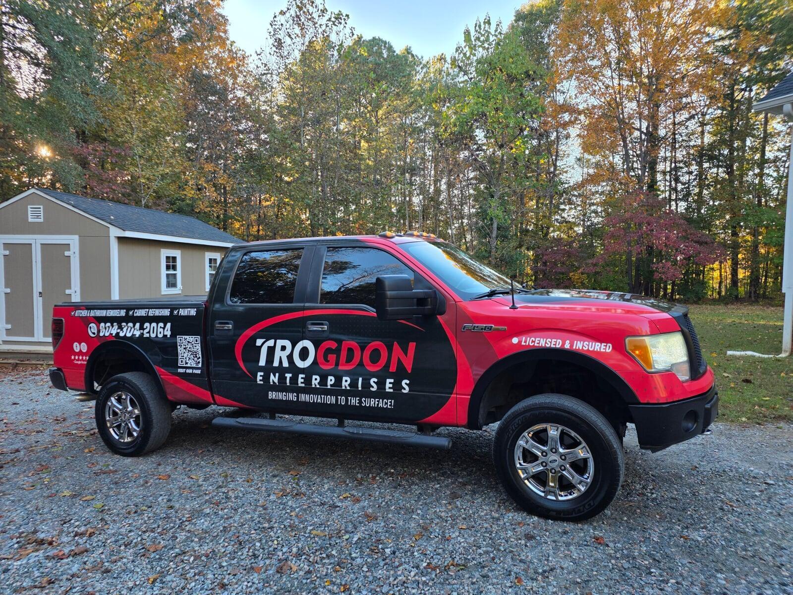 Trogdon Enterprises company work van. Chesterfield, VA.
