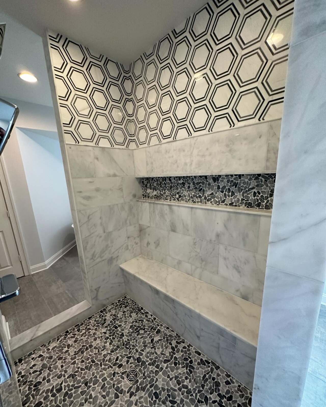 Shower Remodel with Shower Bench.