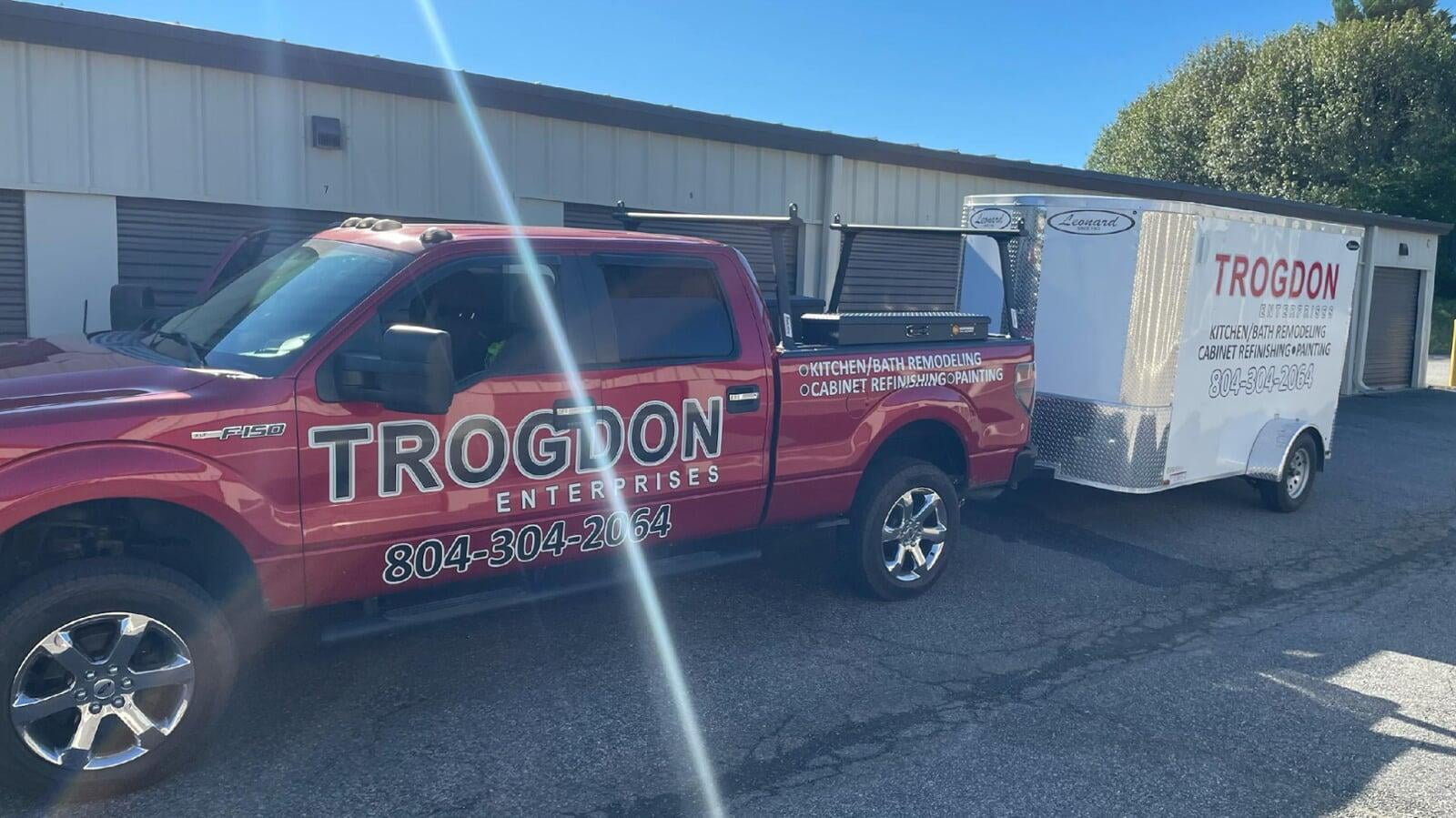 Trogdon Enterprises company work van. Chesterfield, VA.