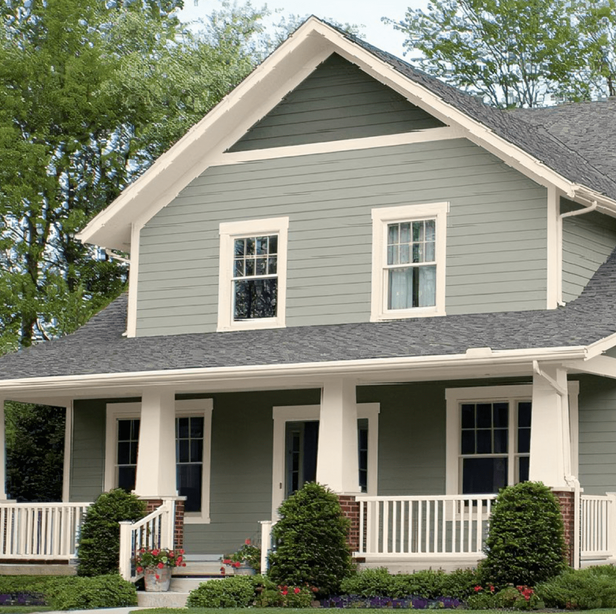 Exterior home being painted. Trogdon Enterprises, Chesterfield, VA.